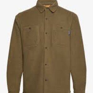 Timberland Fleece Overshirt  Olive Green Size XXL